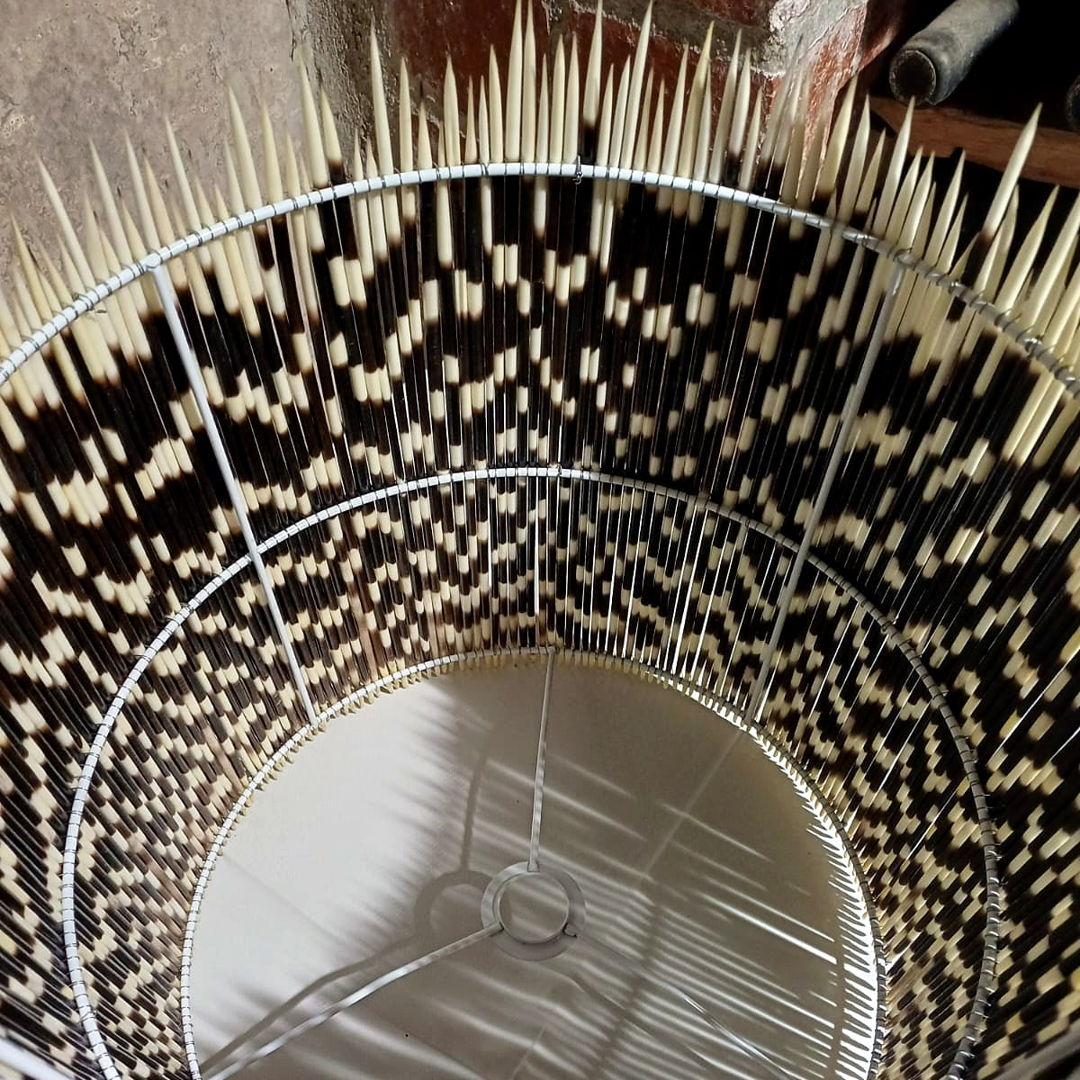 LAMPSHADE - Drum - Medium - Porcupine Quill