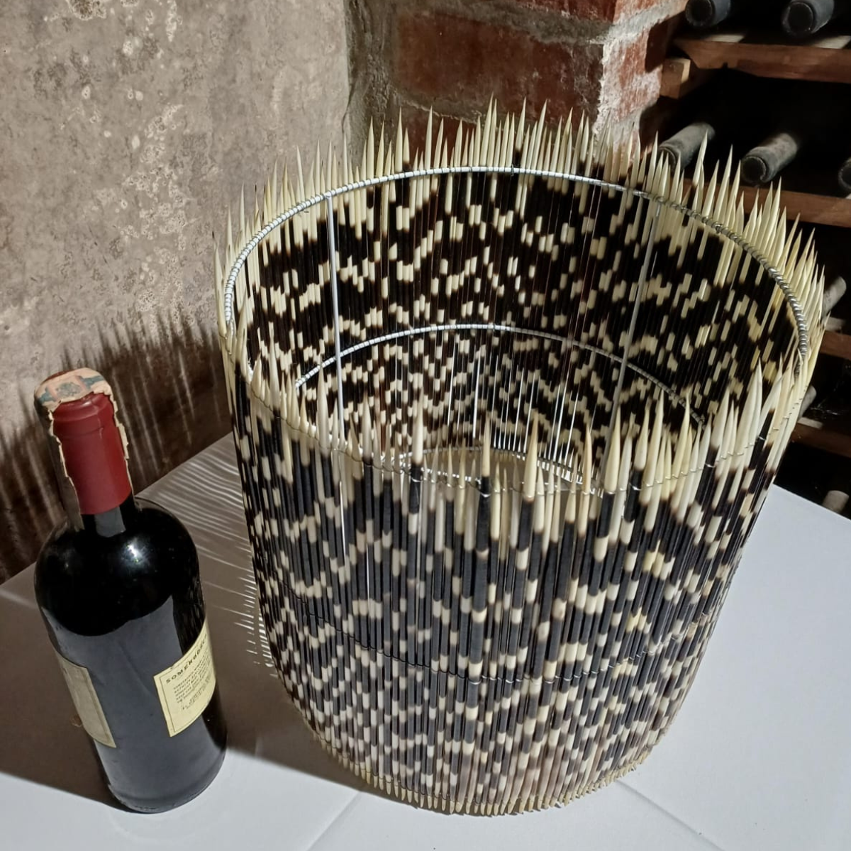 LAMPSHADE - Drum - Medium - Porcupine Quill