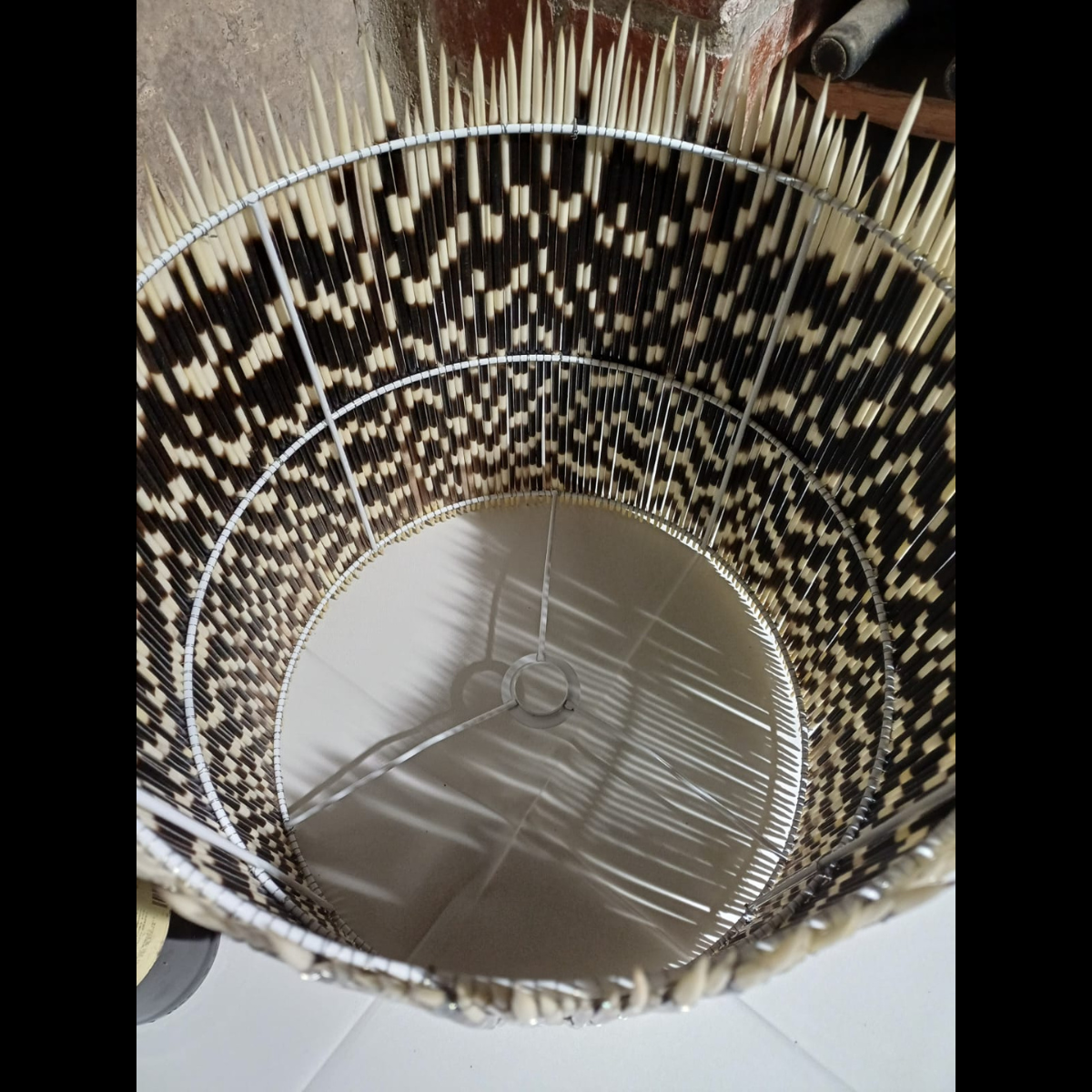 LAMPSHADE - Drum - Medium - Porcupine Quill