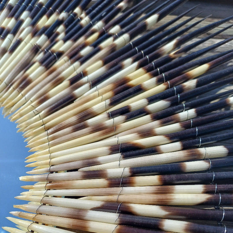 ROUND MIRROR - Starburst - Small - Porcupine Quill