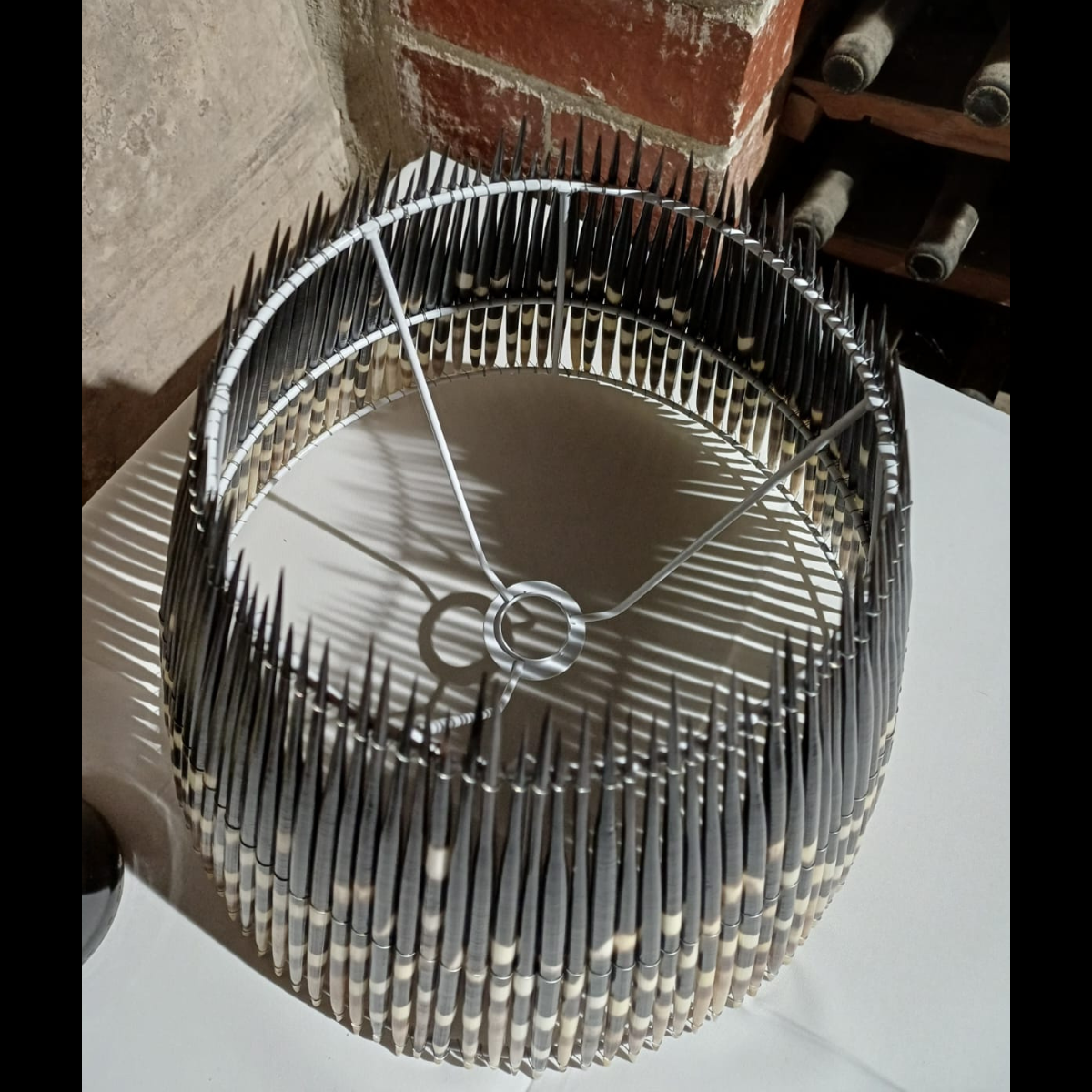 LAMPSHADE - Cone - Medium - Porcupine Quill