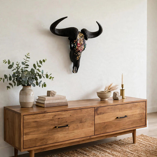 SKULL - Blue Wildebeest - "Pearl"