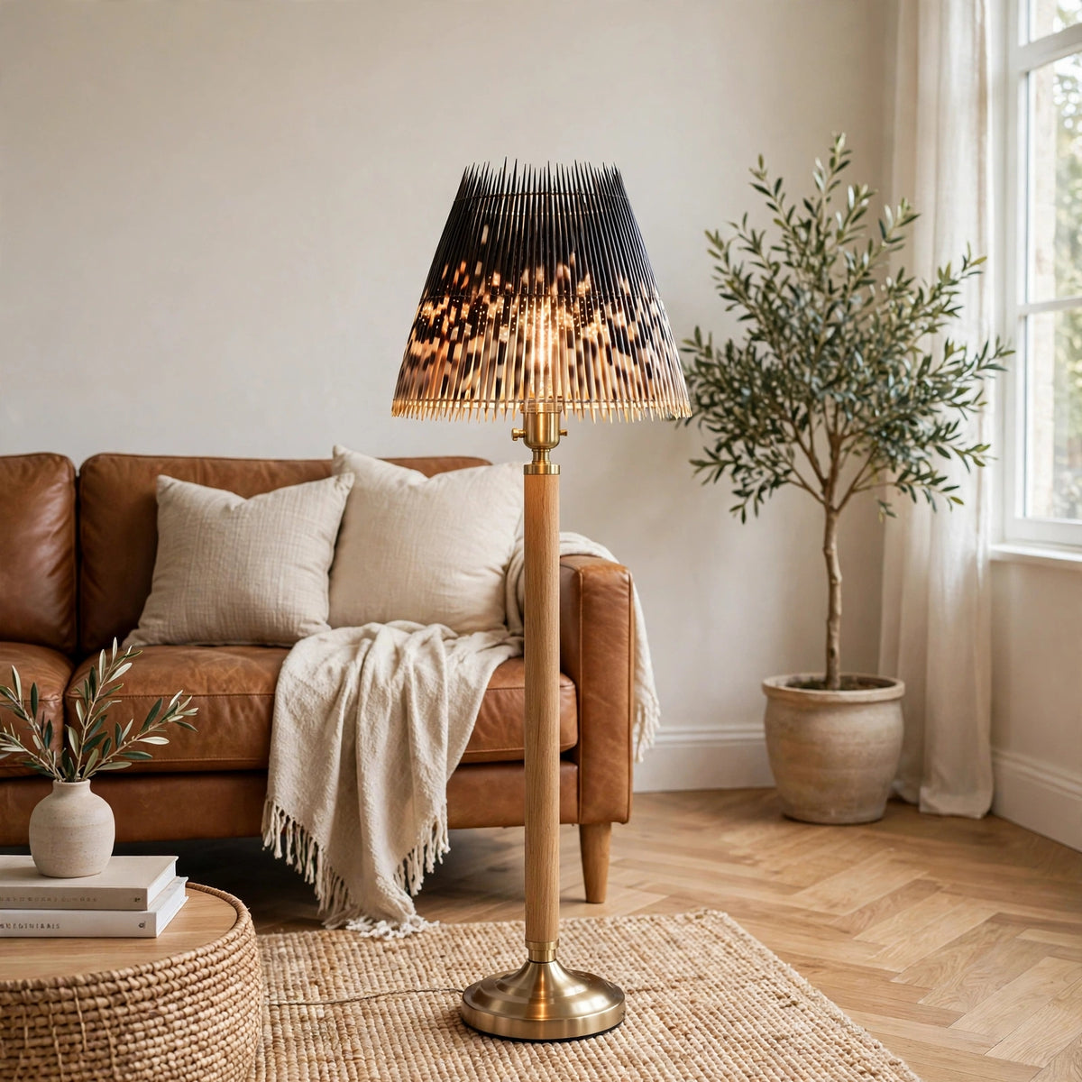 LAMPSHADE - Cone - Medium - Porcupine Quill