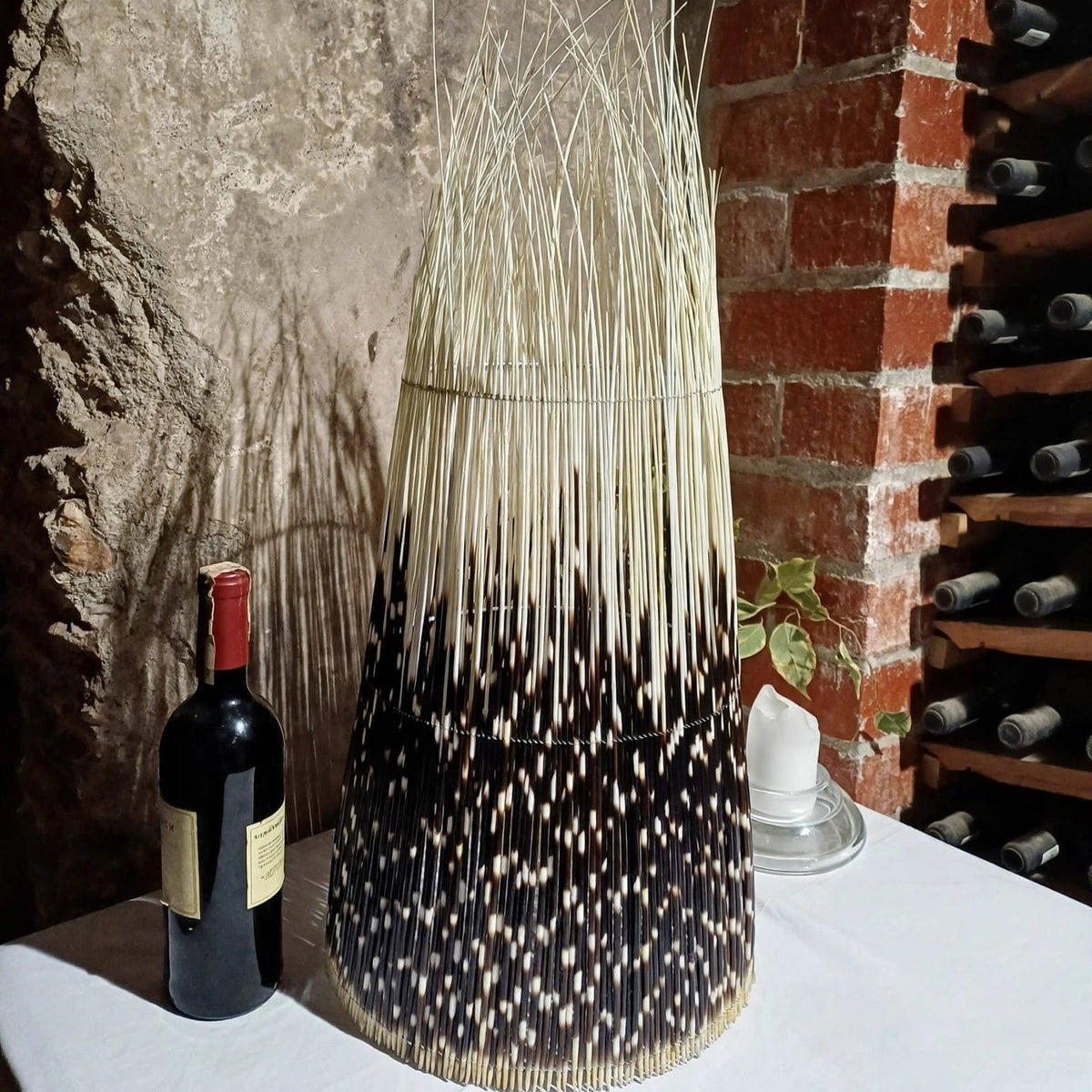 LAMPSHADE - Cone - Large - Porcupine Quill