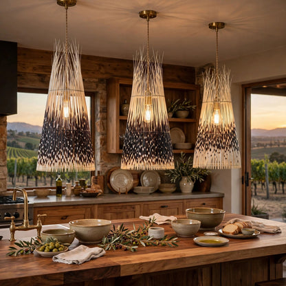 LAMPSHADE - Cone - Large - Porcupine Quill