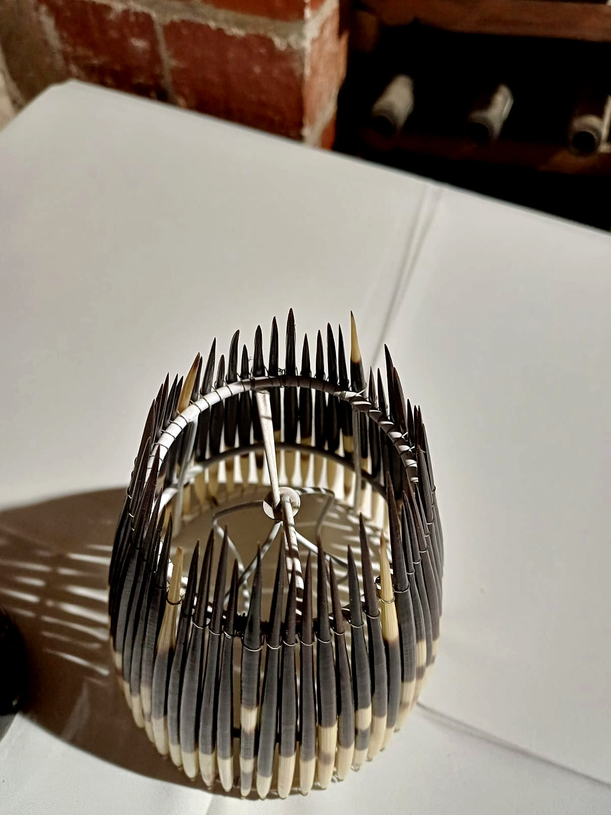 LAMPSHADE - Cone - Small - Porcupine Quill