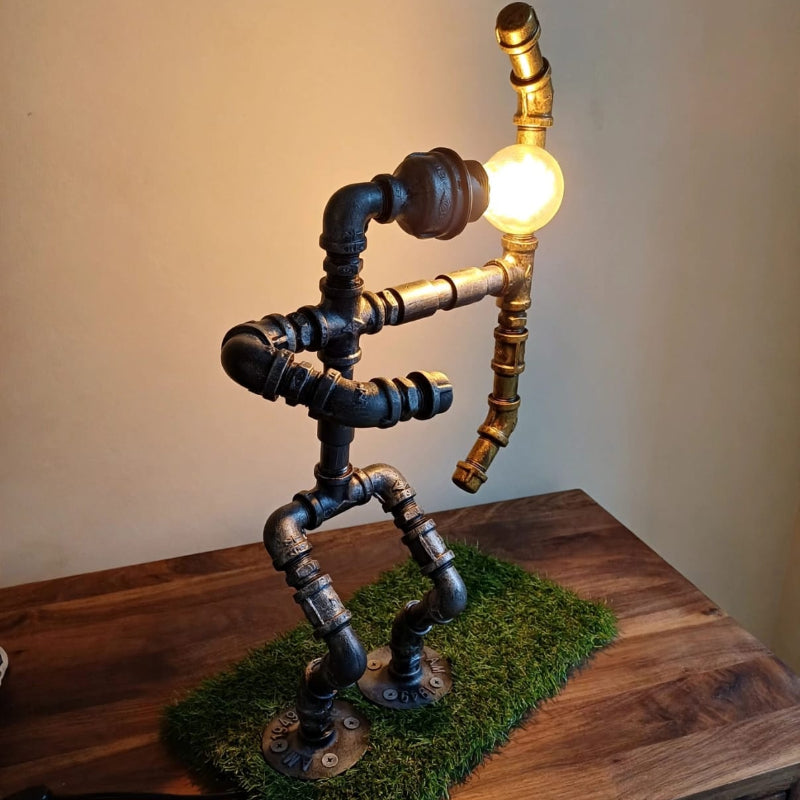 Steampunk Bow and Arrow Robot Lamp